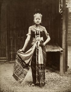 ジャワの村のダンサー、パリ万国博覧会、1889年（アルブメン版） 作： French Photographer